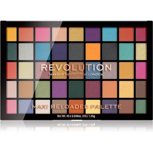 Makeup Revolution Maxi Reloaded Palette paletka pudrových očních stínů odstín Dream Big 45x1.35 g