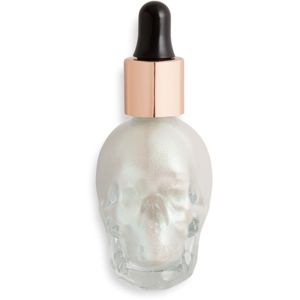 Makeup Revolution Skull tekutý rozjasňovač s kapátkem odstín Ghosted! 13 ml