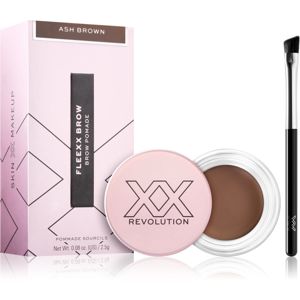 XX by Revolution FLEXX BROW dlouhotrvající gel na obočí se štětečkem odstín Ash Brown 2,5 g