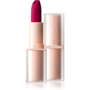 Makeup Revolution Lip Allure Soft Satin Lipstick krémová rtěnka se saténovým finišem odstín Material Girl Wine 3,2 g