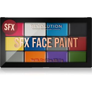 Makeup Revolution SFX Face Paint multifunkční paleta na obličej 12x1 g