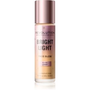 Makeup Revolution Bright Light rozjasňující tónovací fluid odstín Gleam Light 23 ml