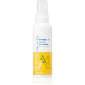 Avon Foot Works Pineapple & Tea Tree sprej na nohy s vitamínem E 100 ml