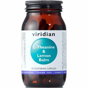 Viridian Nutrition Theanine & Lemon Balm podpora koncentrace a duševního výkonu 90 ks