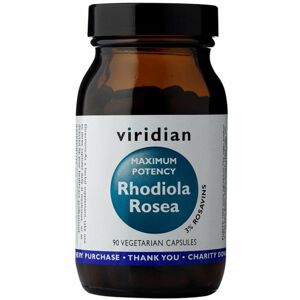 Viridian Nutrition Maximum Potency Rhodiola Rosea podpora koncentrace a duševního výkonu 90 ks