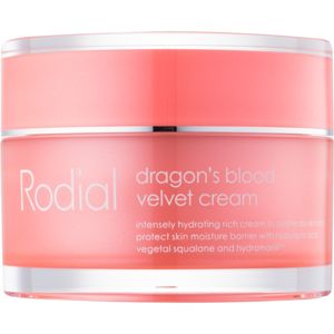 Rodial Dragon's Blood Velvet Cream pleťový krém s kyselinou hyaluronovou pro suchou pleť 50 ml