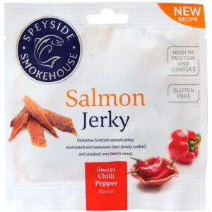 Speyside Smokehouse Salmon Jerky Sweet Chilli Pepper sušené maso losos 30 g