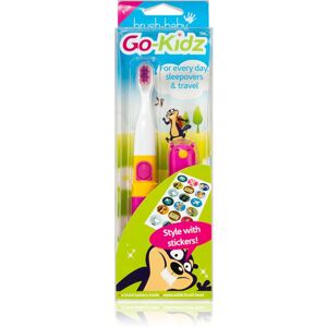 Brush Baby Go-Kidz bateriový zubní kartáček od 3let Pink/Blue 1 ks