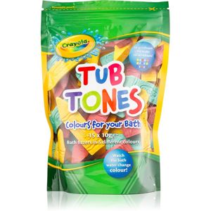 EP Line Crayola Tub Tones barevné šumivé tablety do koupele 15 x 10 g