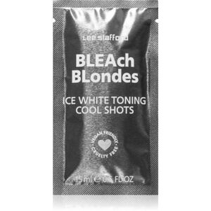 Lee Stafford Bleach Blondes Ice White intenzivní kúra pro blond a šedivé vlasy 4x15 ml