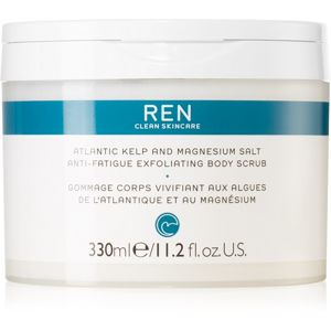 REN Atlantic Kelp And Magnesium Salt Anti-Fatigue Exfoliating Body Scrub energizující tělový peeling s hydratačním účinkem 330 ml