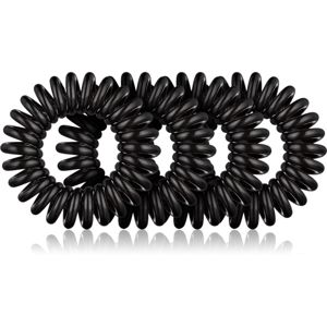 BrushArt Hair Rings Natural gumičky do vlasů 4 ks Black 4 ks