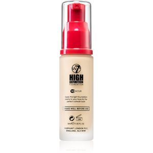 W7 Cosmetics HD hydratační krémový make-up odstín Rose Ivory 30 ml