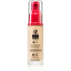 W7 Cosmetics HD hydratační krémový make-up odstín Ivory 30 ml