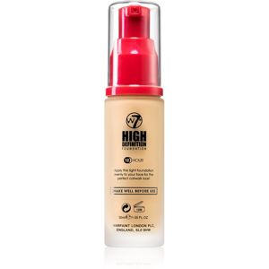 W7 Cosmetics HD hydratační krémový make-up odstín Honey 30 ml
