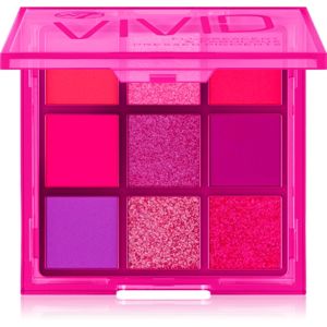 W7 Cosmetics Vivid paleta očních stínů odstín Punchy Pink 9 g
