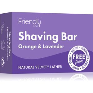 Friendly Soap Shaving Bar Orange & Lavender přírodní mýdlo na holení 95 g