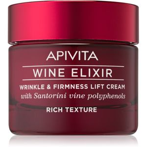 Apivita Wine Elixir Santorini Vine bohatý protivráskový krém se zpevňujícím účinkem 50 ml