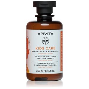 Apivita Kids Tangerine & Honey šampon a sprchový gel 2 v 1 pro děti 250 ml
