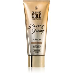 SOSU by Suzanne Jackson Dripping Gold Glowing Steady samoopalovací krém pro postupné opálení Light - Medium 200 ml