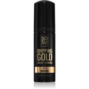Dripping Gold Luxury Tanning Mousse Dark samoopalovací pěna pro zvýraznění opálení 150 ml