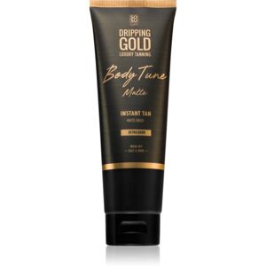 Dripping Gold Luxury Tanning Body Tune samoopalovací krém na tělo a obličej s okamžitým účinkem Ultra Dark 125 ml