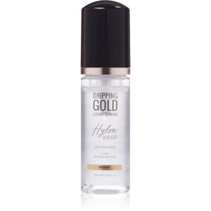 Dripping Gold Luxury Tanning Hydra Whip transparentní samoopalovací pěna na tělo a obličej odstín Medium 150 ml
