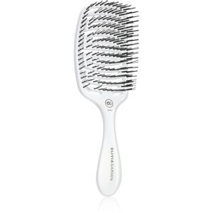 Olivia Garden ESSENTIAL CARE FLEX Medium Hair Bristles kartáč na vlasy Ice White 1 ks