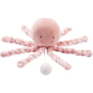 NATTOU Cuddly Octopus PIU PIU plyšová hračka s melodií Lapidou Old Pink / Light Pink 0 m+ 1 ks