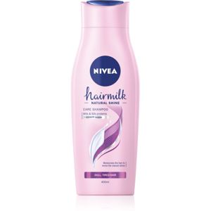 Nivea Hairmilk Natural Shine pečující šampon 400 ml