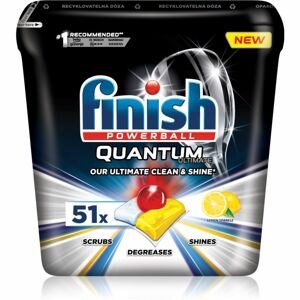 Finish Quantum Ultimate Lemon Sparkle kapsle do myčky 51 ks