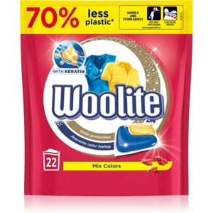 Woolite Mix Colors kapsle na praní s keratinem 22 ks