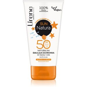 Lirene Sun Natura hydratační a ochranná emulze na obličej a tělo SPF 50 120 ml