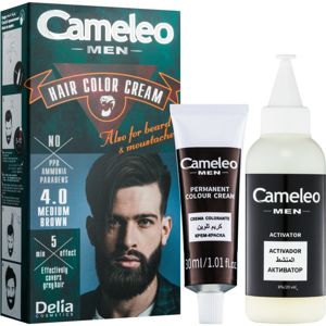 Delia Cosmetics Cameleo Men barva na vlasy odstín 4.0 Medium Brown 30 ml