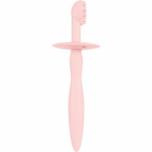 canpol babies Hygiene silikonový zubní kartáček 0m+ Pink 1 ks