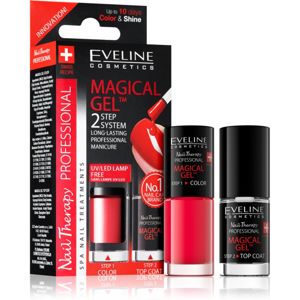 Eveline Cosmetics Nail Therapy Professional gelový lak na nehty bez užití UV/LED lampy odstín 07 2 x 5 ml