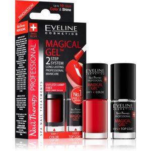Eveline Cosmetics Nail Therapy Professional gelový lak na nehty bez užití UV/LED lampy odstín 01 2 x 5 ml