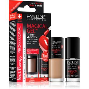 Eveline Cosmetics Nail Therapy Professional gelový lak na nehty bez užití UV/LED lampy odstín 02 2 x 5 ml