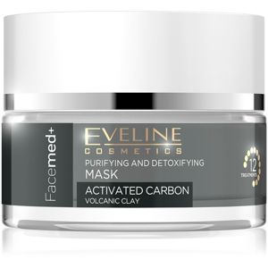 Eveline Cosmetics FaceMed+ čisticí a detoxikační maska s aktivním uhlím 50 ml