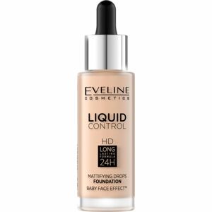 Eveline Cosmetics Liquid Control tekutý make-up s pipetou odstín 001 Porcelain 32 ml