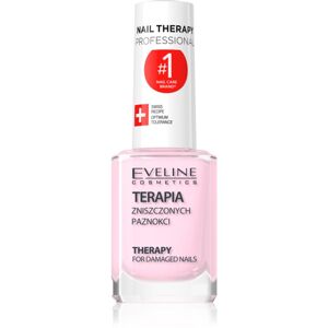 Eveline Cosmetics Nail Therapy Professional posilující lak pro slabé a poškozené nehty s keratinem 12 ml