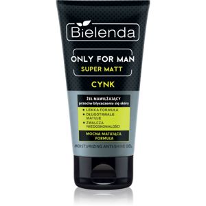 Bielenda Only for Men Super Mat hydratační gel proti lesknutí pleti a rozšířeným pórům 50 ml