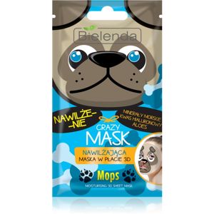Bielenda Crazy Mask Pug hydratační maska 3D 1 ks