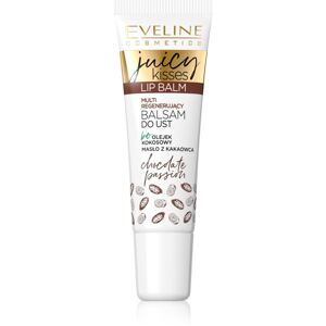 Eveline Cosmetics Juicy Kisses Chocolate výživný balzám na rty s kakaovým máslem 12 ml