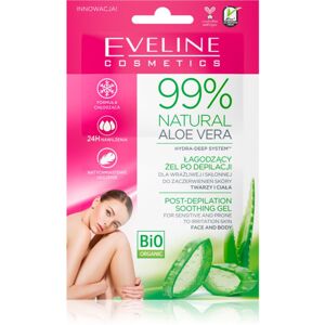 Eveline Cosmetics 99% Natural Aloe Vera zklidňující gel po depilaci 2x5 ml