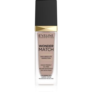 Eveline Cosmetics Wonder Match dlouhotrvající tekutý make-up s kyselinou hyaluronovou odstín 45 Honey 30 ml