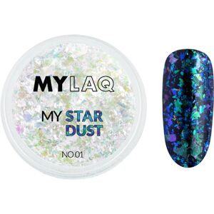 MYLAQ My Star Dust třpytky na nehty odstín 01 0,2 g