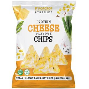 Popcrop Protein Cheese Chips proteinové chipsy bez lepku 80 g