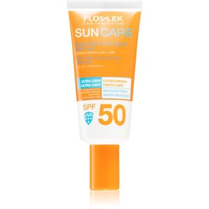 FlosLek Laboratorium Sun Care ochranný krémový gel na obličej SPF 50 30 ml