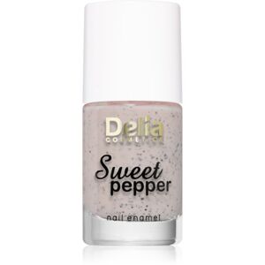 Delia Cosmetics Sweet Pepper Black Particles lak na nehty odstín 02 Apricot 11 ml